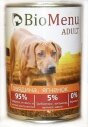BioMenu ADULT Консервы для собак говядина с ягненком 410 гр