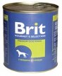 Brit консервы для собак говядина с сердцем 850 гр