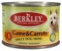 Беркли консервы для собак дичь с морковью №10 200 гр