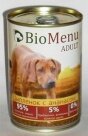 BioMenu ADULT Консервы для собак цыпленок с ананасами 410 гр