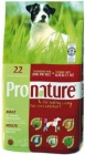 Pronature 22 корм для взрослых собак ягненок с рисом 2,72 кг