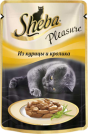 Sheba Pleasure пауч для кошек Курица/Кролик по 85гр