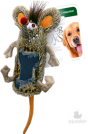 Gigwi Игрушка для собак Мышь с большой пищалкой 