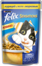 FELIX Sensations консервы для кошек Курица, Морковь (пауч) 85 гр.