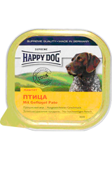 Happy Dog нежный паштет Птица 22x0,15kg