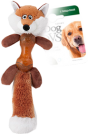 Gigwi Игрушка для собак Лиса с гантелей с пищалкой 